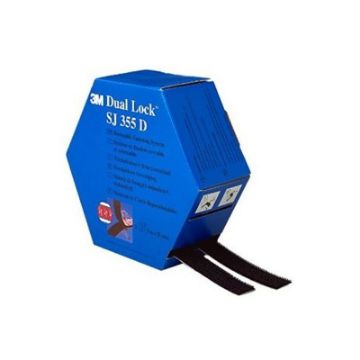 Immagine di 3M - Dual Lock SJ355D CF Nero 2 rotoli 25mm x 5m
