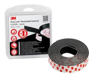Immagine di 3M - Dual Lock SJ355B Nero 25mm x 2.5m