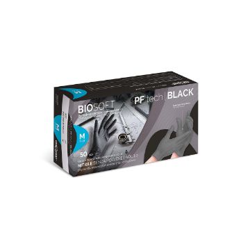 Immagine di GUANTI NITRILE GLOVELY - BIOSOFT PF Tech Black