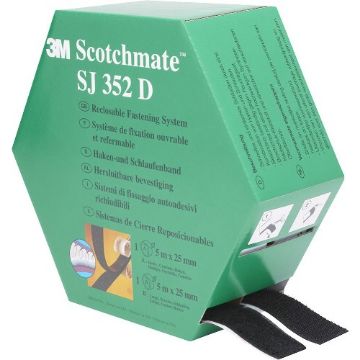 Immagine di 3M - Scotchmate SJ352D Nero 2 rotoli 25mm x 5m