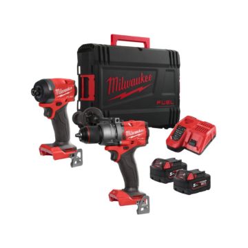 Immagine di Milwaukee - M18 FPP2A3-502X Kit Trapano + Avvitatore e batterie