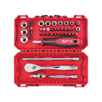 Immagine di Milwaukee - Set di Bit, Bussole, Impugnatura e Cricchetto 38pz