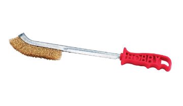 Immagine di Ausonia - Spazzola hobby filo acciaio ottonato