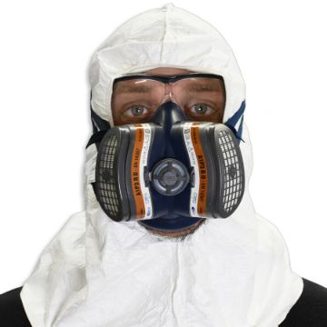 Immagine di Tyvek - Cappuccio pieno facciale con elastico viso e nuca